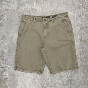 BKE Shorts Men 34 Brown Meter Athletic Bermuda 12" Dad Y2K Baggy Skate Goth